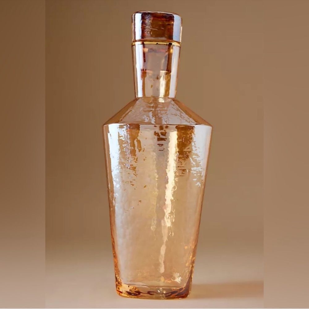 Anthropologie Zaza Honey Luster Decanter